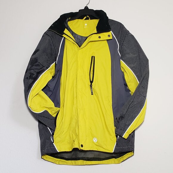 Other - Illuminite Reflective Activewear colorblock neon biking running jacket Mens L